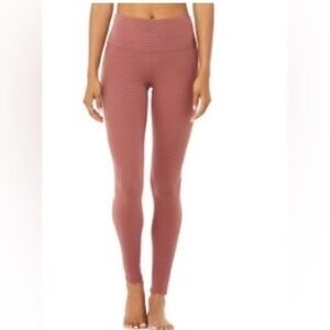 ALO Yoga Waffle Leggings in Chestnut
